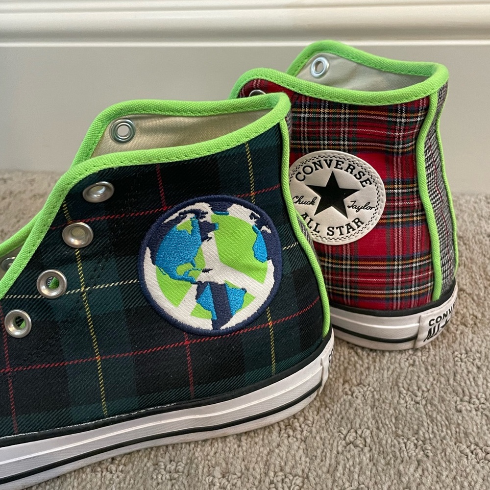 Vintage Plaid Converse